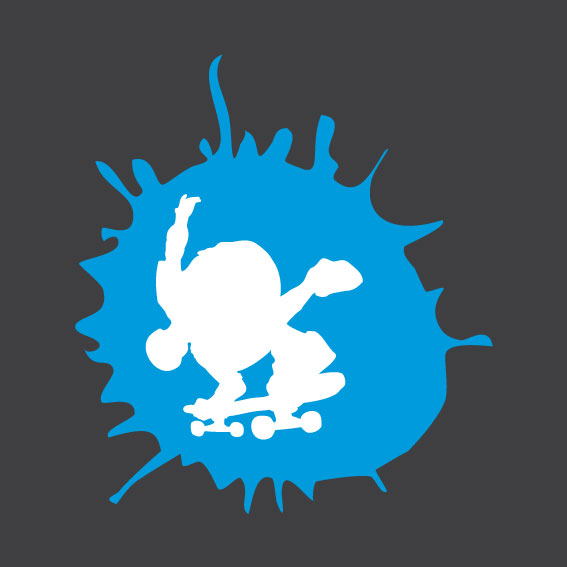 Skateboard Silhouette 3     0.75m x 0.75m